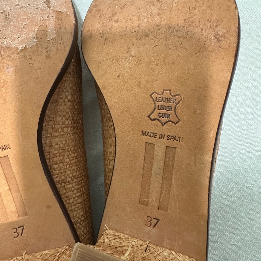 Mista London Straw Heels Size 37 - Picture 7 of 12